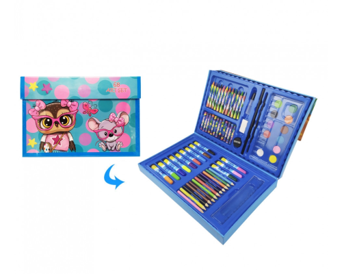 Детский набор для рисования MK 3226 в чемодане Сова