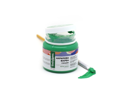 Акрилова фарба глянцева Світло-зелена Brushme AP5023 50 мл