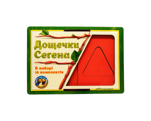 Вкладиші Дошки Сегена "фігури, кольори" (ПСД212) PSD212