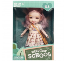 Дитяча лялька "Welcome School" YL605-7/9/10 з сумочкою Бежевий