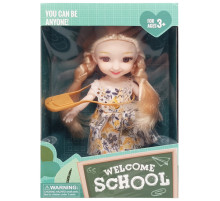 Дитяча лялька "Welcome School" YL605-7/9/10 з сумочкою Жовтий