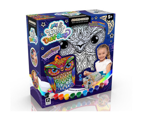 Набор креативного творчества "My Color Owl-Bag" COWL-01-01U рюкзак-раскраска