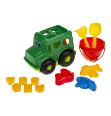 Сортер-автобус "Бусик" №3 Colorplast 0268  Зелений