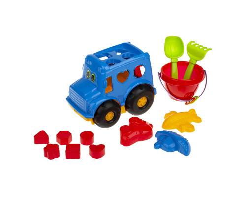 Сортер-автобус "Бусик" №3 Colorplast 0268  Синій