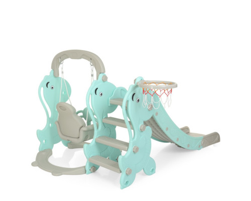 Дитяча гірка-гойдалка YG2020-2-4 кільце баскетбольне