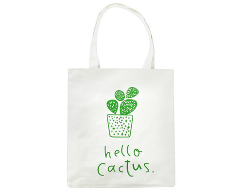 Экосумка шоппер тканевая Bambi BBG-12-15-18  Hello Cactus