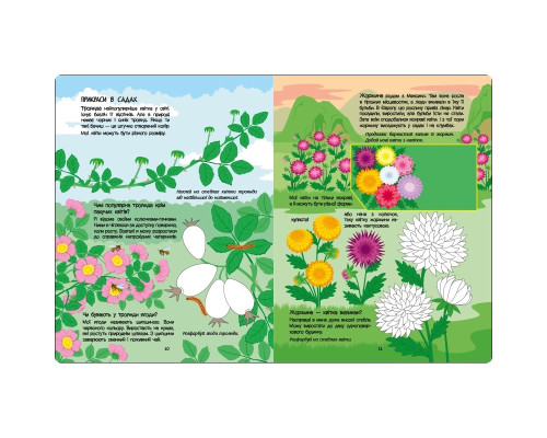 Розвиваючий зошит "Рожева книга про квіти" 15209 з наліпками