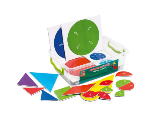 Демонстрационный магнитный набор "Дроби-Танграм" VT5555-03
