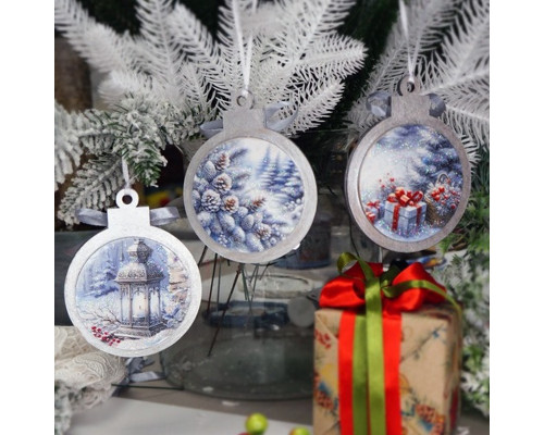 Творчий набір для створення 3-х ялинкових прикрас "Winter Forest" FDCKW-052