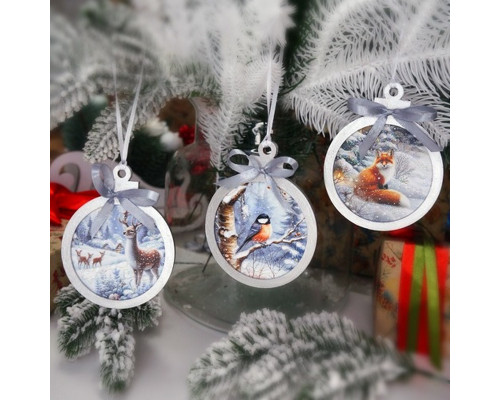 Творчий набір для створення 3-х ялинкових прикрас "Winter Forest" FDCKW-052