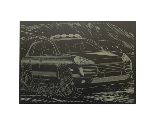 Гравюра А4 "Джип" ГрА4-14з економ варіант в пакеті 29,7х21 см