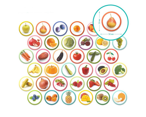 Магнітний набір Монтесорі "Овочі, фрукти і ягоди" 200272