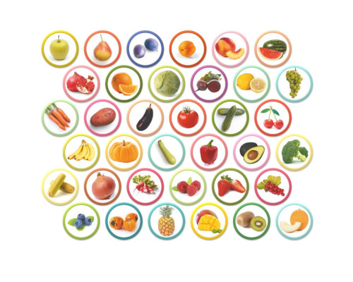 Магнітний набір Монтесорі "Овочі, фрукти і ягоди" 200272