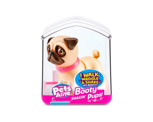 Інтерактивне цуценя Грайливий Мопс PETS ALIVE 9530SQ1-4 ходить веляє хвостиком