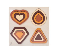 Деревянная игрушка Геометрика MD 0743A, размер 22,5х22,5 см