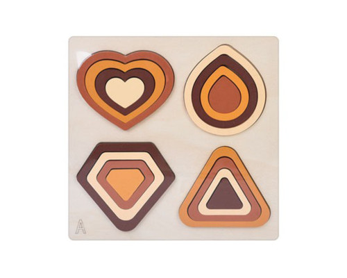 Деревянная игрушка Геометрика MD 0743A, размер 22,5х22,5 см