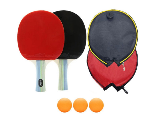 Набір для настільного тенісу Cima NE-CM-10, 2 ракетки з чохлами, 3 кульки