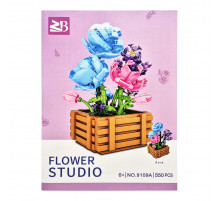 Дитячий конструктор "Квіти Троянда" Flower Studio 9109A 550 деталей