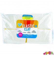 Набір для ліплення з повітряним пластиліном Elastic Clay white 70165, 400 гр