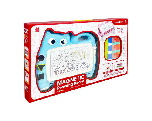 Магнітна дошка для малювання "Котик" 2 в 1 QY228(Turquoise) тетріс, пазли