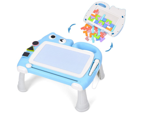 Магнітна дошка для малювання "Котик" 2 в 1 QY228(Turquoise) тетріс, пазли