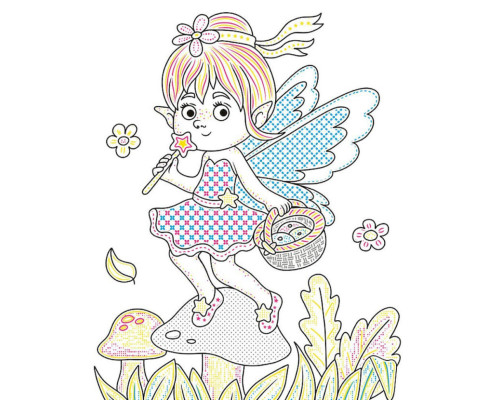 Детская водная раскраска "Кисточка и вода: Сказочные чудеса" 2048003, 16 страниц