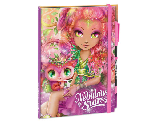 Блокнот чорні аркуші Делюкс Хазелія Nebulous Stars 11583-2 з ручкою