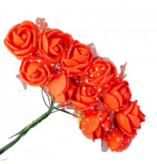 Декоративні троянди для творчості KV-724 пучок 12 штук