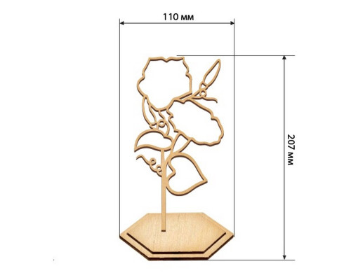 Набор для витражной живописи по номерам "Ипомея" FDSGK-018