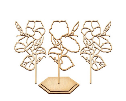 Набор для витражной живописи по номерам "Ипомея" FDSGK-018