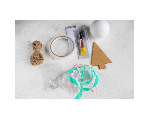 Детский набор творчества "Декорирование игрушки на ёлочку" НГ-003 2 основы