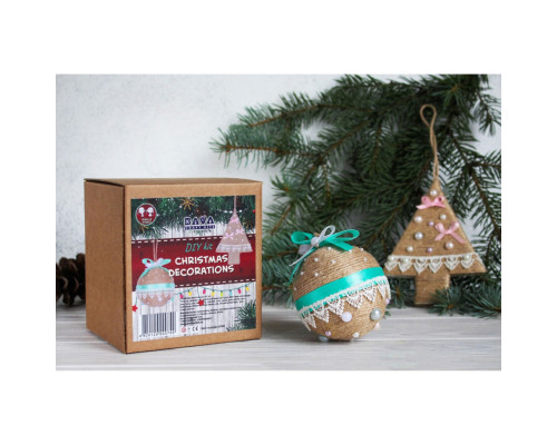 Детский набор творчества "Декорирование игрушки на ёлочку" НГ-003 2 основы