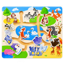 Деревянная игрушка Лабиринт  MD 0817-4 размер 30х22,5 см