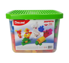 Конструктор "Звірята" 013888/05 в пластиковому боксі, 266 деталей