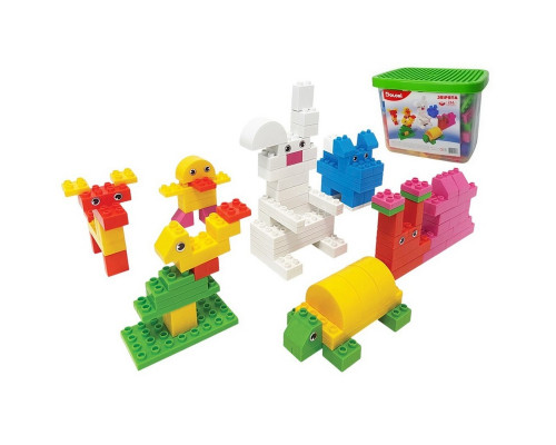 Конструктор "Звірята" 013888/05 в пластиковому боксі, 266 деталей