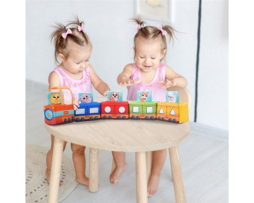 Мягкая развивающая игрушка "Паровозик" МС 090602-08