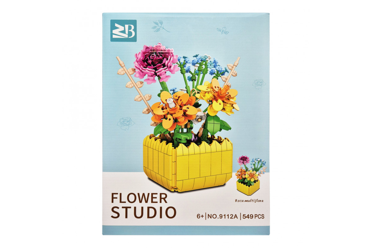 Дитячий конструктор "Квіти Rose multiflora" Flower Studio 9112A 549 деталей