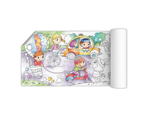 Раскраска "Транспорт" DoDo 300326 размер 70х16 см