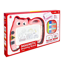 Магнітна дошка для малювання "Котик" 2 в 1 QY228(Pink) тетріс, пазли