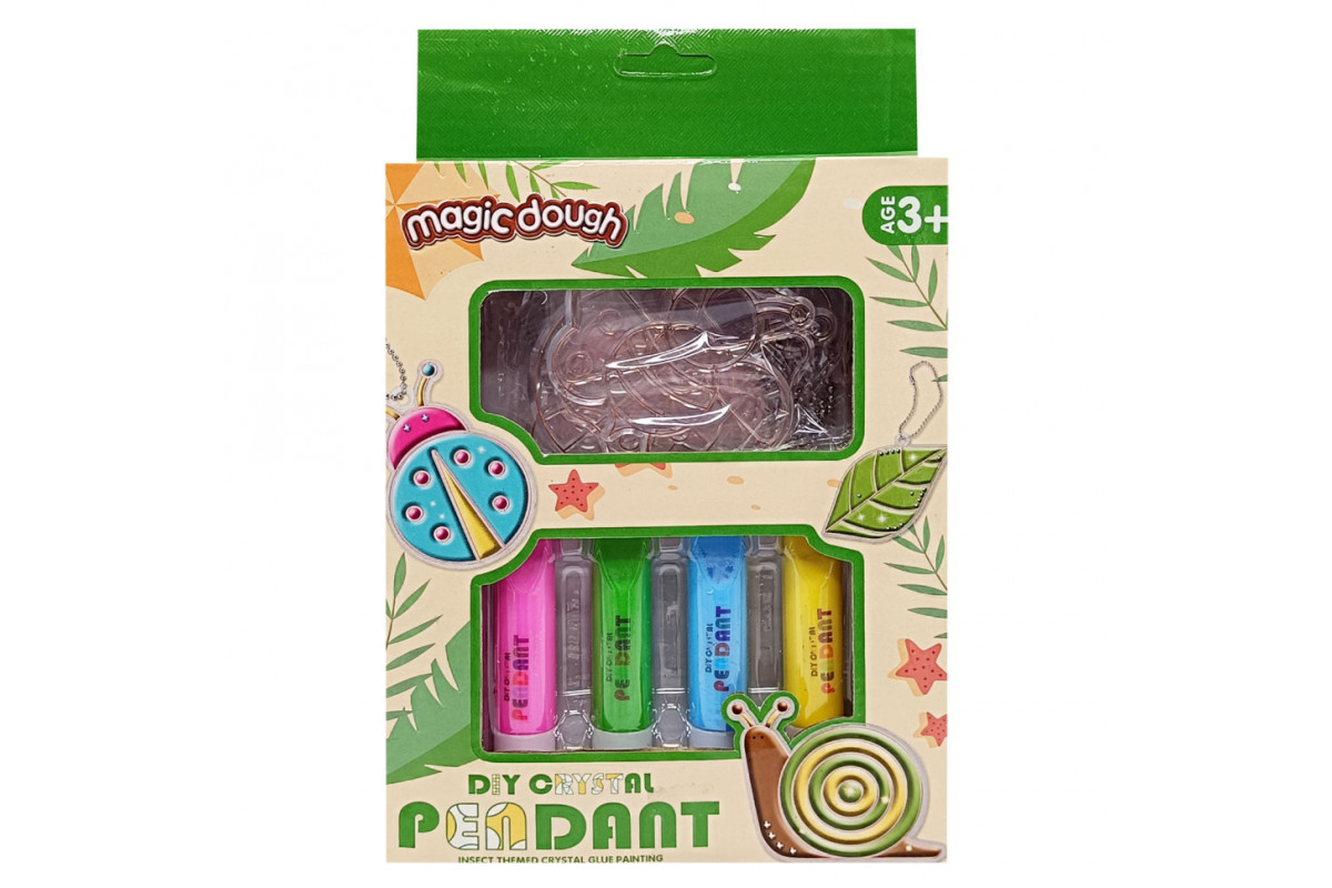 Набор для творчества "Magic dough" 5040-43-50(Green) формы для брелков, стразы, краски