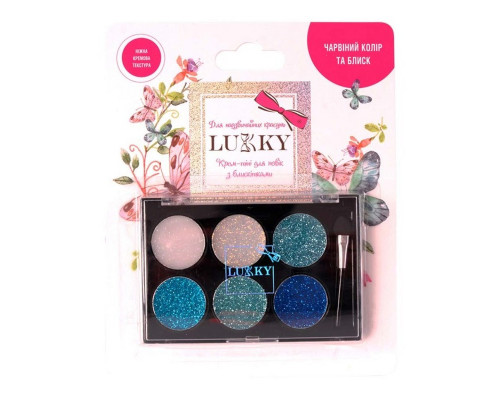 Детский крем-тени для век с блестками T16126 с аппликатором