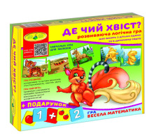 Детская развивающая игра "Где чей хвостик?" 86010 на укр. языке