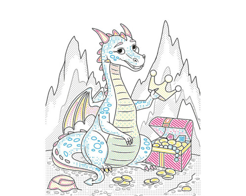 Детская водная раскраска "Кисточка и вода: Рыцарские времена" 2048001, 16 страниц