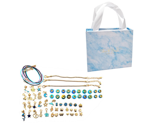 Набор для создания браслетов Pandora THE BEST GOLD(Blue) с подвесками