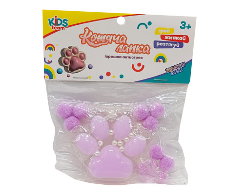 Антистрес Сквіш "М'які котячі лапки" CKS-FB-60971_2 фіолетова