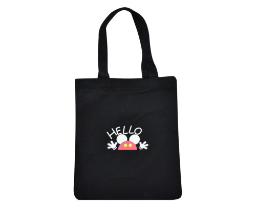 Экосумка шоппер Bambi YZ4711-4-5  1 отделение Черный