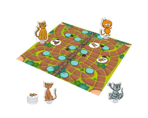 Настільна гра-бродилка "Вусаті нишпорки" VT8055-44 з фігурками котів