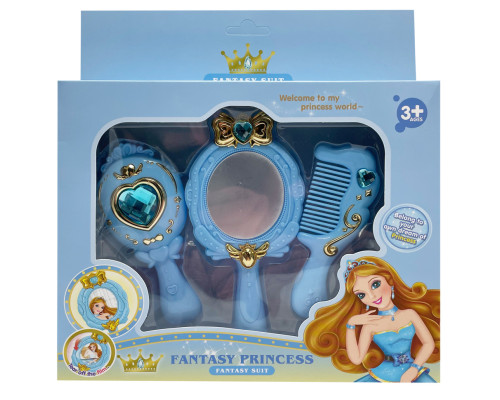 Аксессуары для девочек "Fantasy Princess" C8824 зеркало, прическа Синий