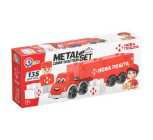 Дитячий металевий конструктор "Нова Пошта" 1416TXK, 135 деталей