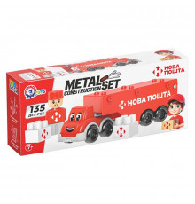 Дитячий металевий конструктор "Нова Пошта" 1416TXK, 135 деталей
